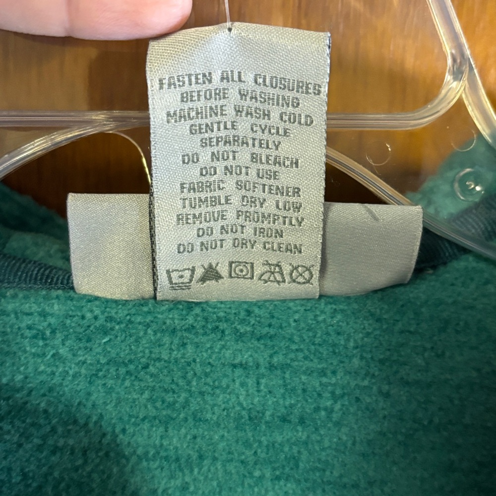 NWT Free Country Women’s Fleece Hoodie Jacket Green-Teal Size Medium - Picture 6 of 9